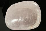Polished Rose Quartz Dish #338442-1
